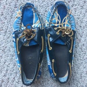 Sperry Top Sider Rope Print Boat Shoe